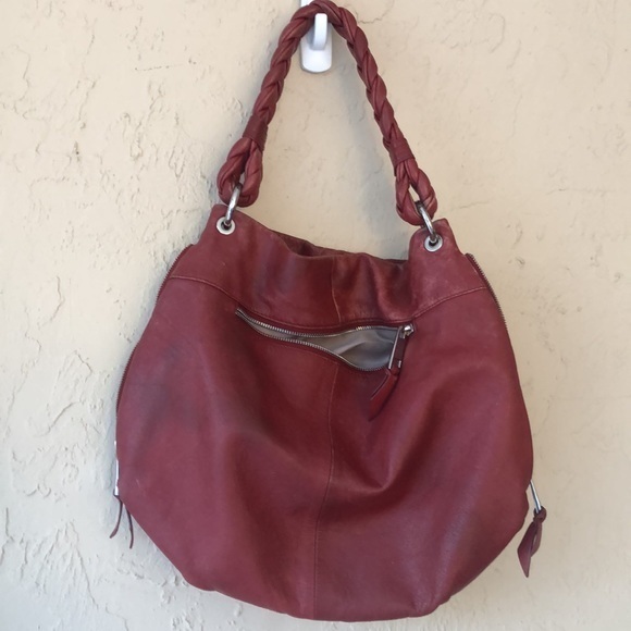 Fenn Wright Manson boho purse red shoulder bag large size - Picture 7 of 9